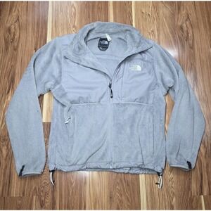 North Face Osito‎ Fleece Jacket Womens Medium Gray Full Zip Quick-Dry Outdoors